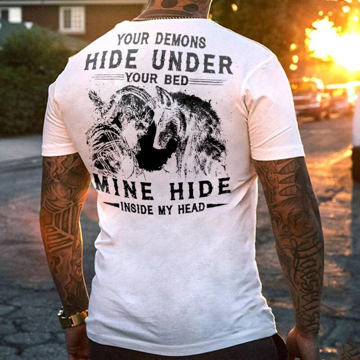 European And American Hip Hop Series Digital 3D Print Men's Street Short Sleeve Sports T-s