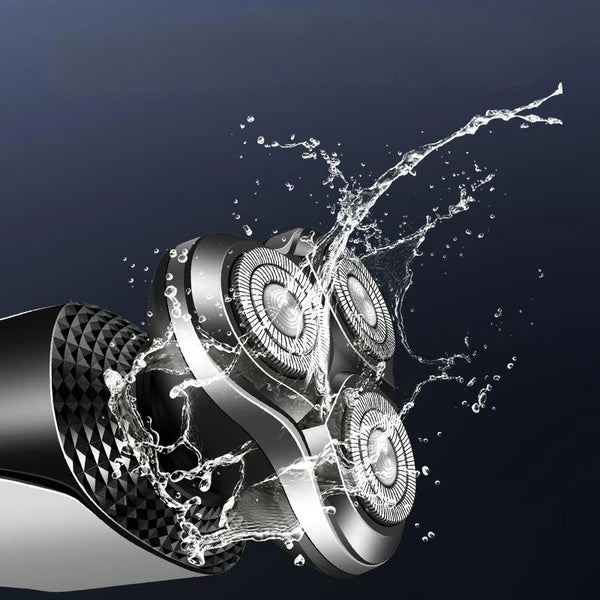Rasoir Électrique Hommes Razor Rotary Imperméable à l'eau Pop-Up Trimmer humide sans fil sec