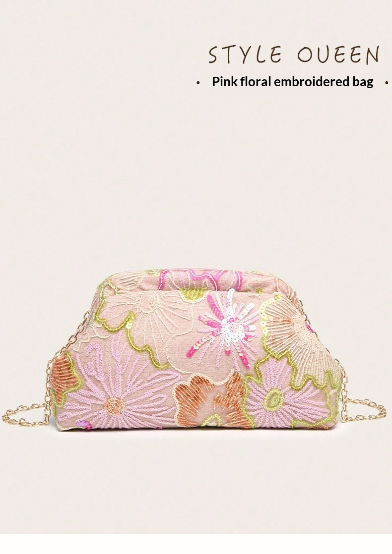 Sac à croix brodé Cheongsam rétro style chinois