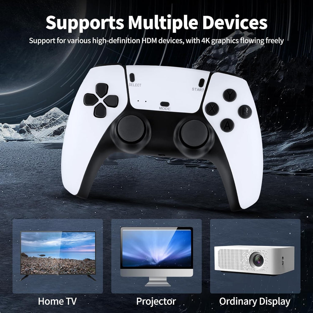 20000 Retro Video Game Console 4K HD TV Game Stick Encre.2 Contrôleur sans fil