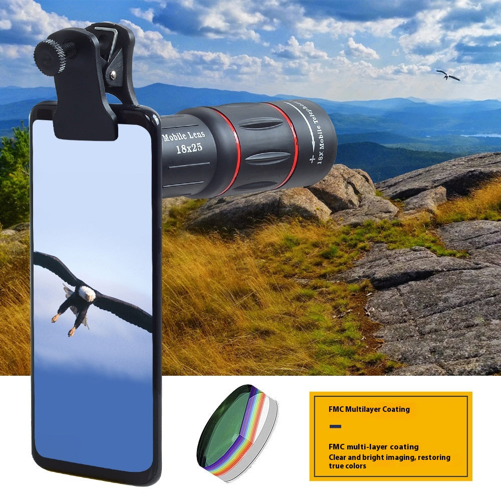 18x High Definition External Telephoto Lens for Mobile Phones