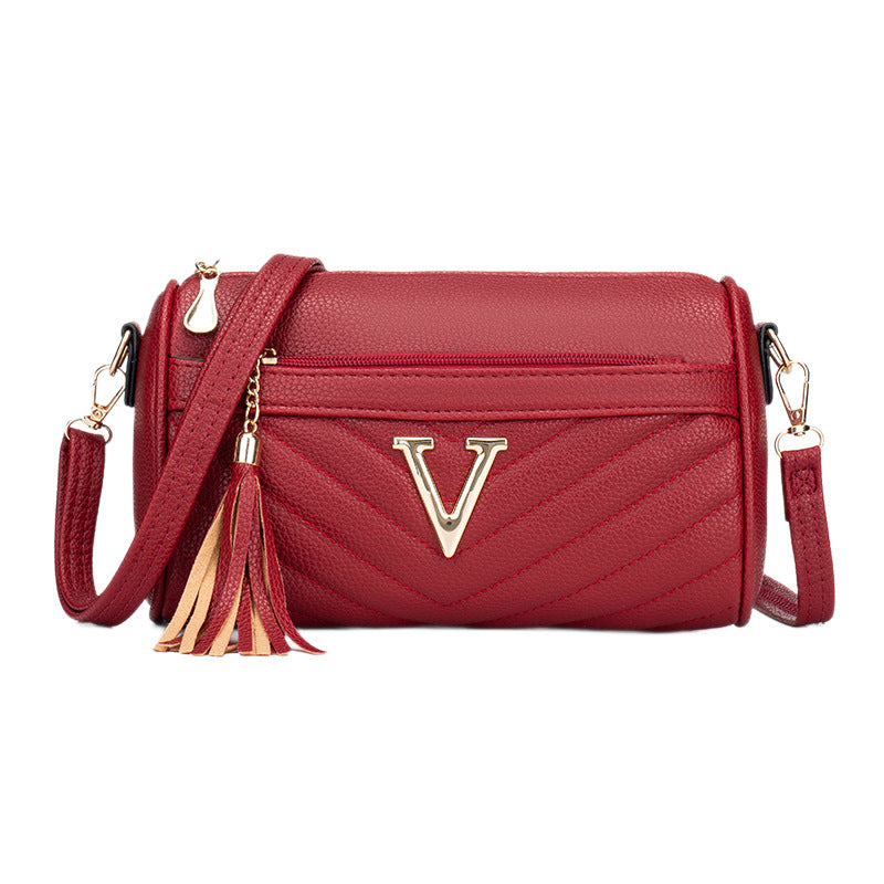 Sac à épaule rouge élégant et polyvalent