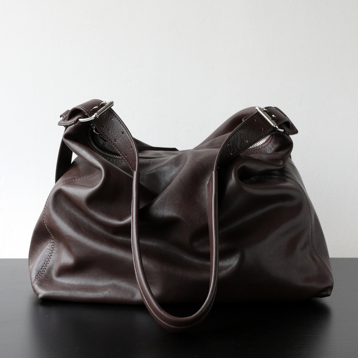 Grande capacité Épaule Vintage Versatile Relaxed style Crossbody Sac