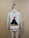 European And American Autumn And Winter Fashion Retro Art Lapel Loose Casual Knitted Cardi