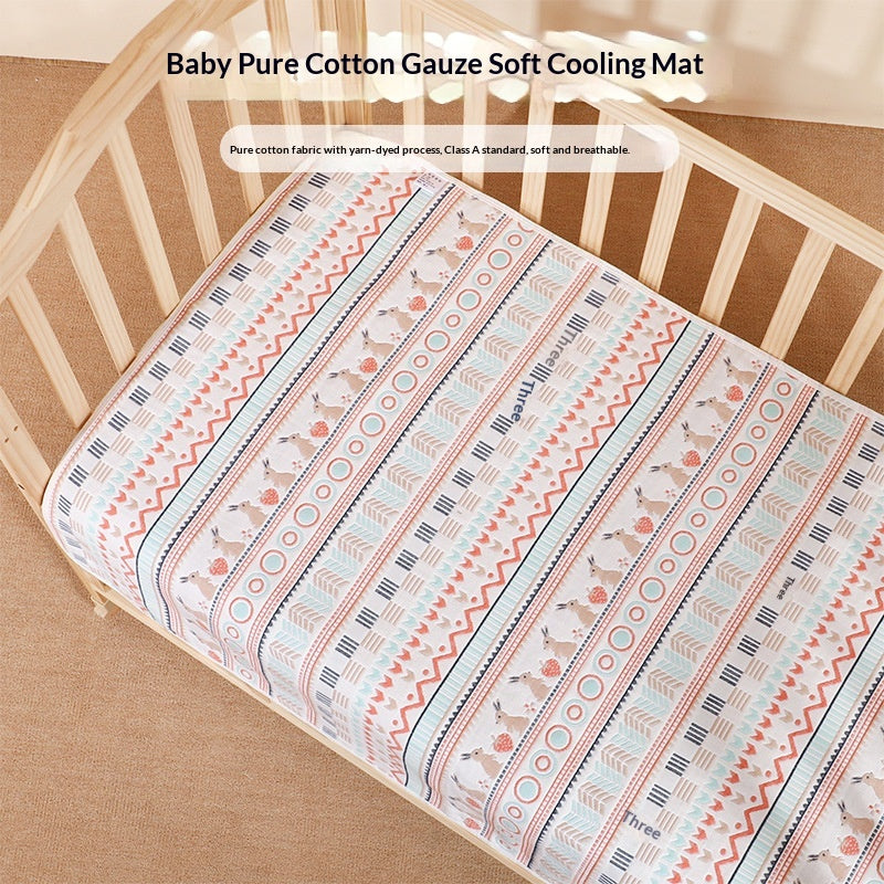Six-Layer Gauze Soft Cooling Mat Pure Cotton Convient aux mamans et aux bébés