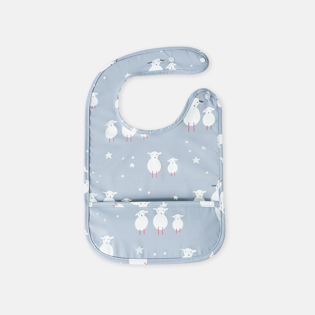 Nettoyant étanche de fermeture de snap Bib mangeant serviette de salive bille d'enfant