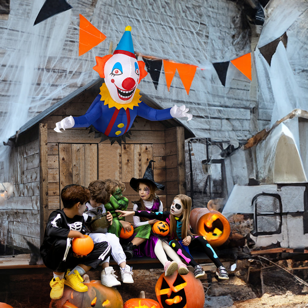 Remplacer 82852062 3.3 FT Clown gonflable d'Halloween cassé de la fenêtre extérieure Decoratio