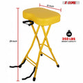Tabouret de guitare 5 Core 3.15" Chaise rembourrée Siège pliable de musique de service lourd construit dans pied repose Gu