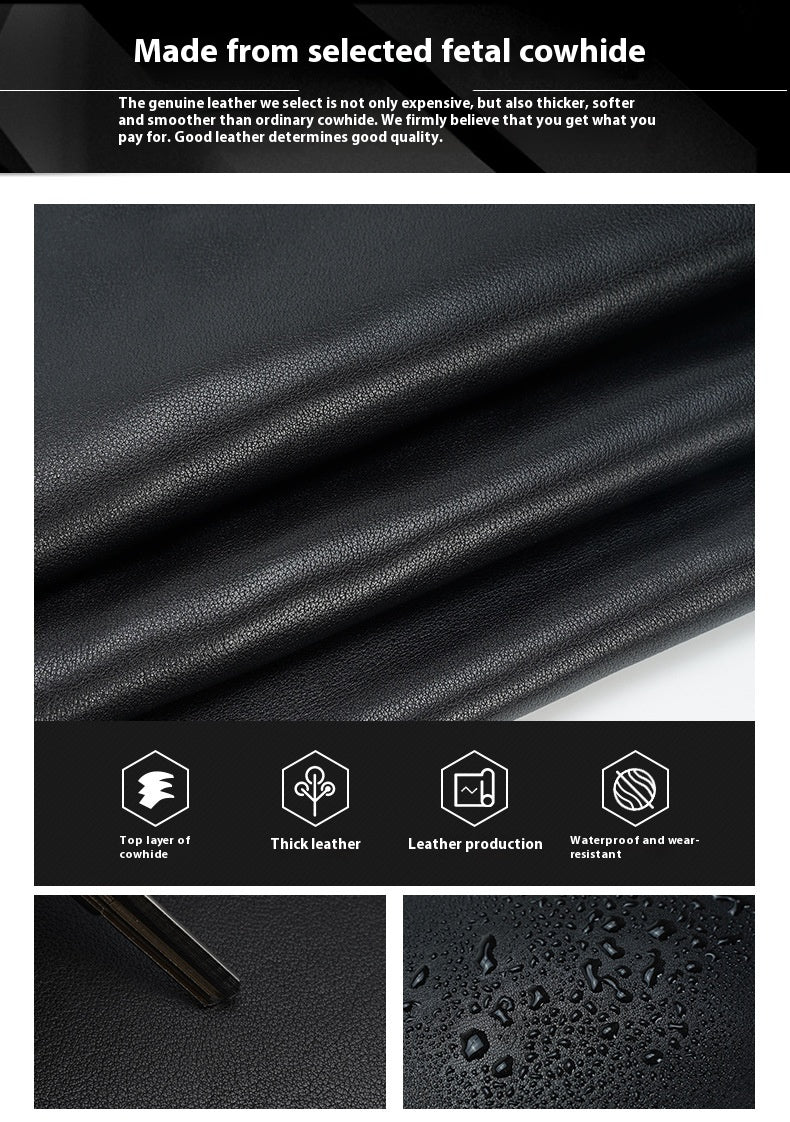 Câblage cuir d'affaires en cuir Premier couche Cowhide 17 pouces Portable Bag