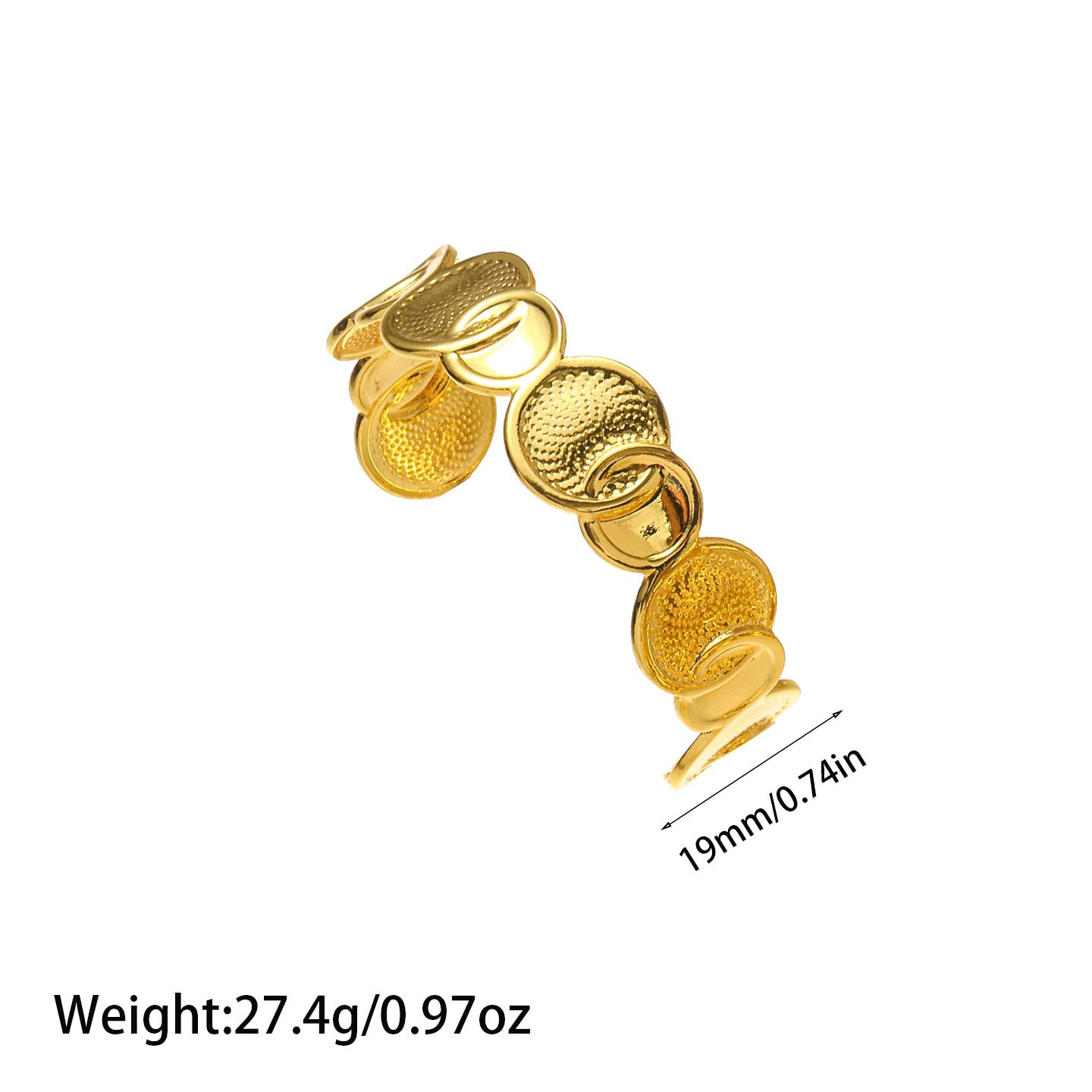 Bracelet en acier Titanium or de style Ins européen et américain