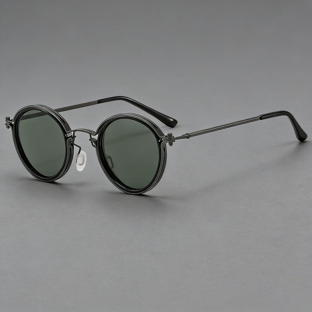 Lunettes de soleil anti-ultraviolets métalliques pour la conduite