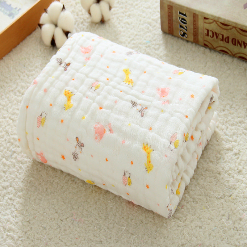 Simple impression Creative 6 couches Serviette de bain Gauze Baby