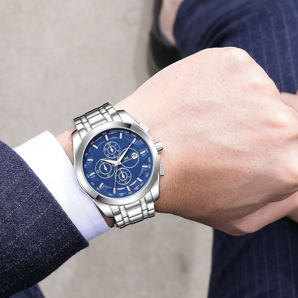 Lumineuses mains Alliage Hommes Montre Quartz