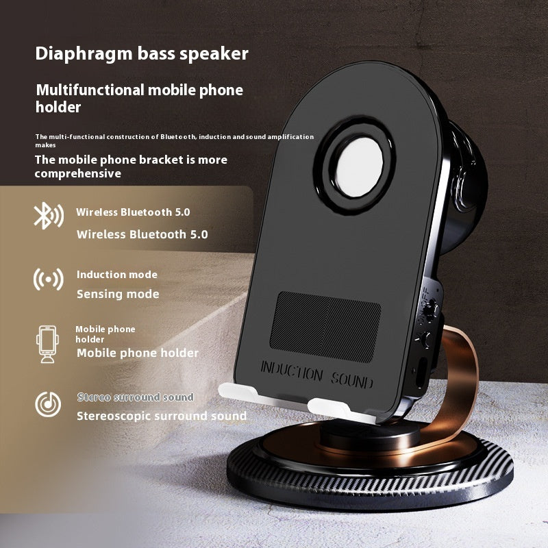 Multi-fonctions Audio intégré Bureau pliant Portable Induction Bluetooth Téléphone Mobile