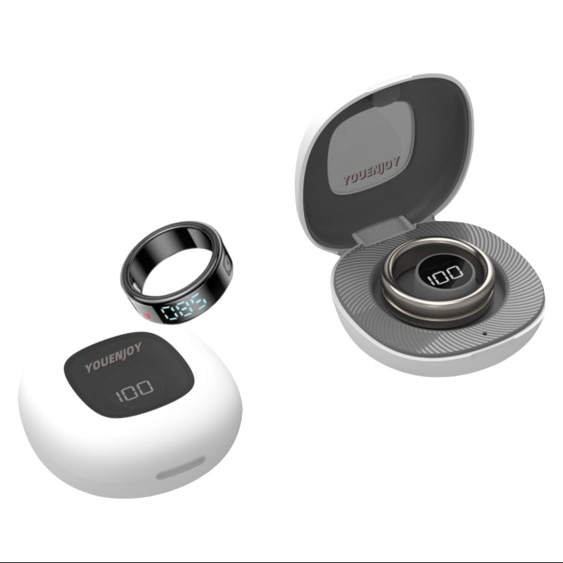 Charging Compartiment LED Affichage numérique Smart Ring
