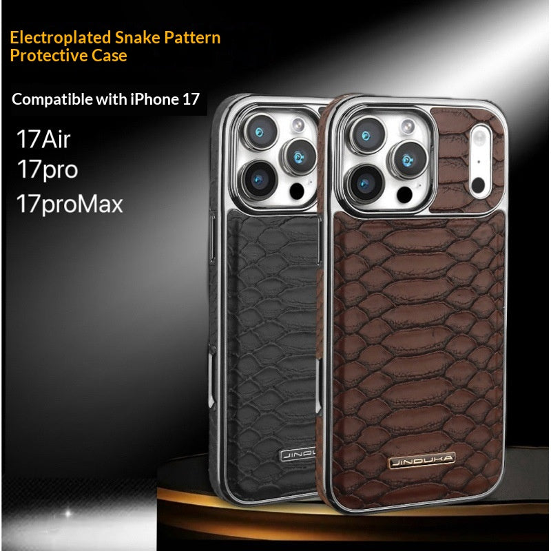 Leather véritable avec snake-pattern Design Léger-luxe Business Style Case pleine enveloppe