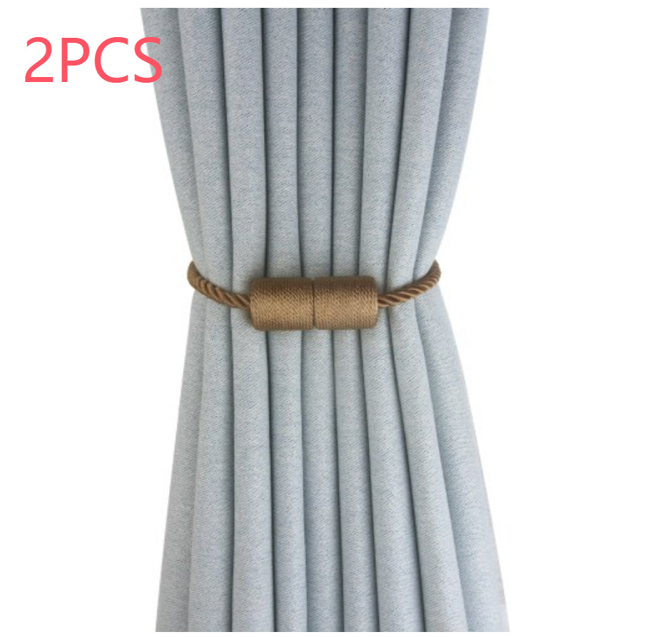 Bande de rideau cylindrique Boucle magnétique sans installation