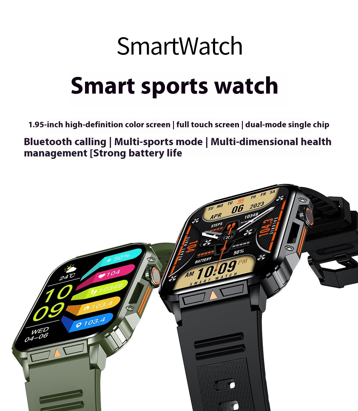Smart Wireless Call Sport Step Computing Watch