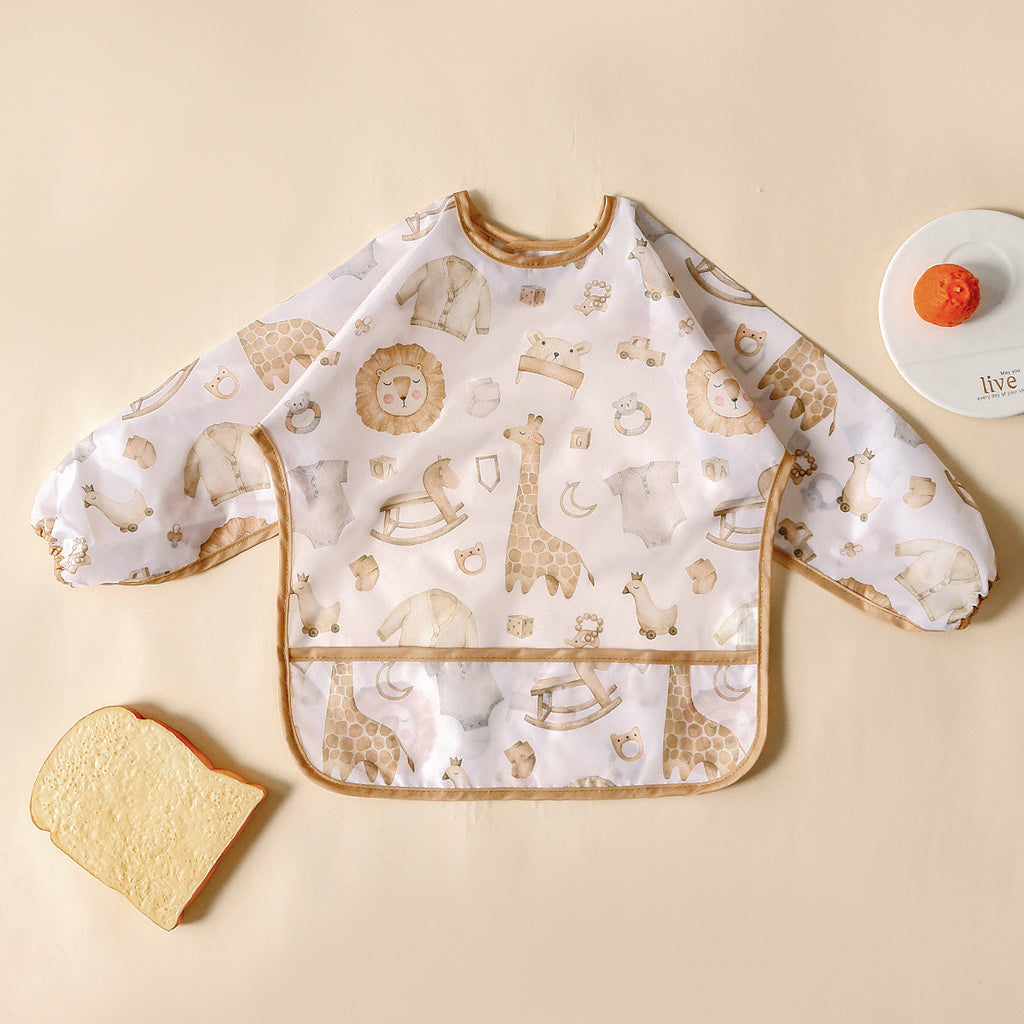 Coverall manches longues Reversible Baby Bib Gown