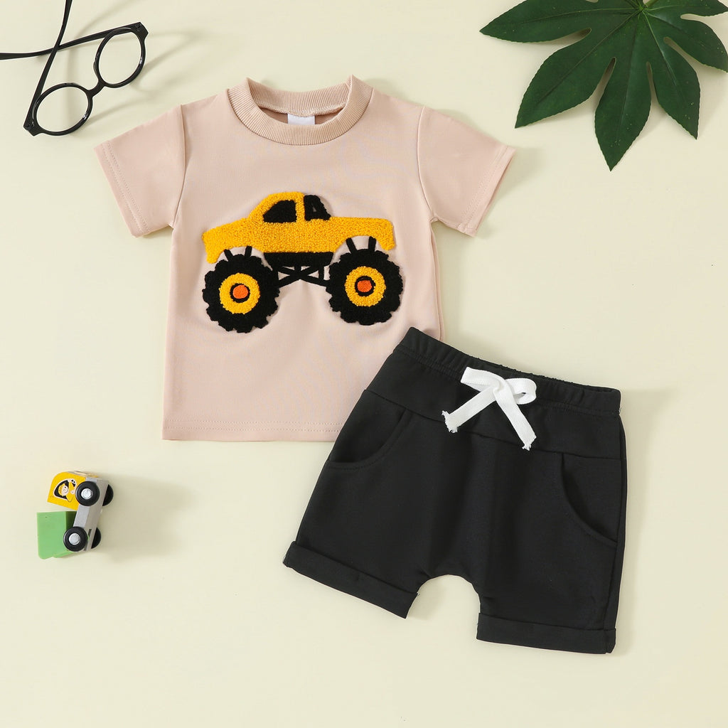 Ensemble de shorts à manches courtes pour garçons