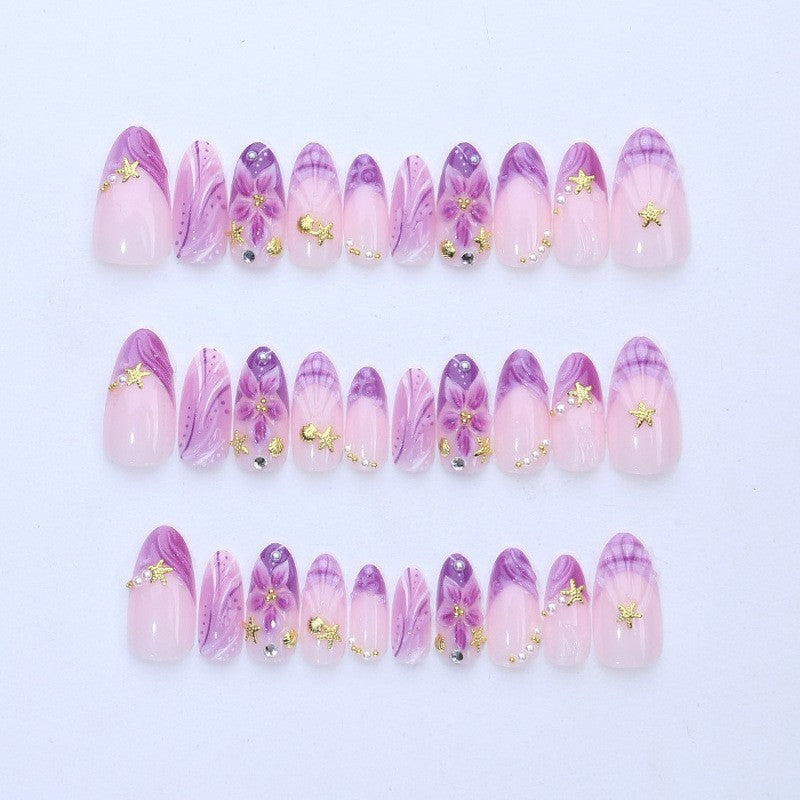 3D Fleur artisanale Seashell Starfish et Pearl Nail Conseils
