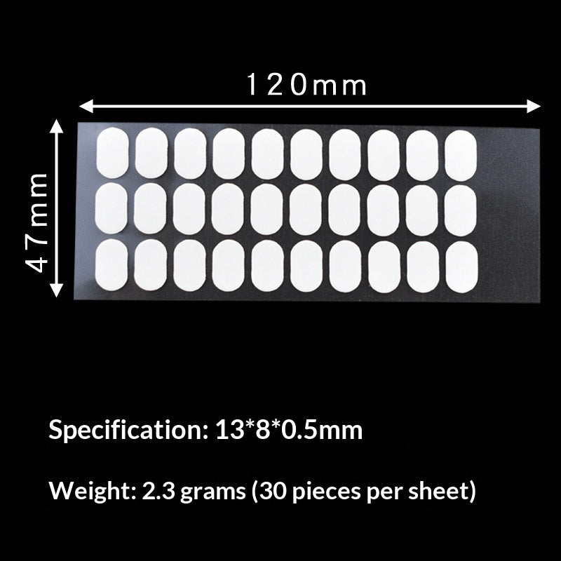 Sans couture Acrylique transparent Adhésif double facePop Mart Colle à pois