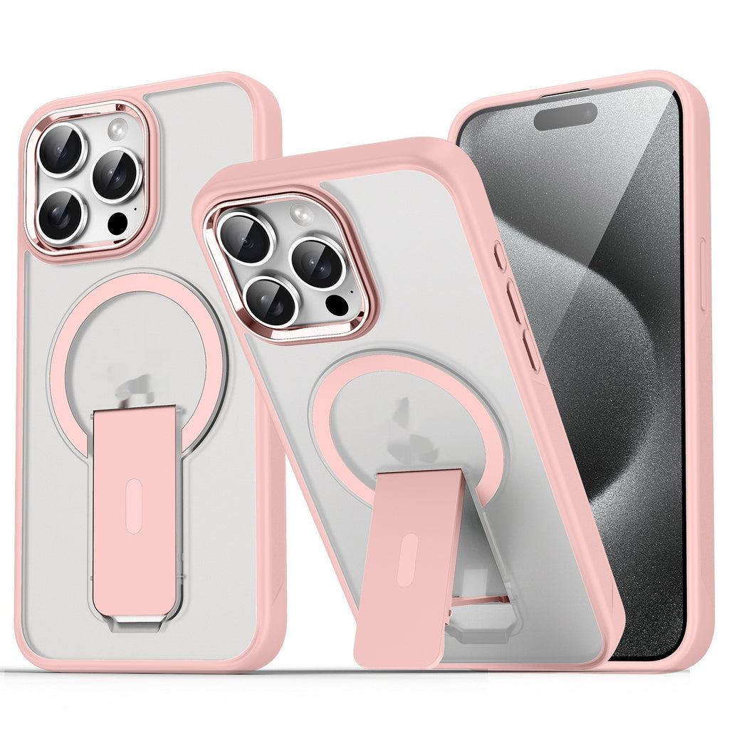 Magnetic Bracket Phone Case Frosted Protection