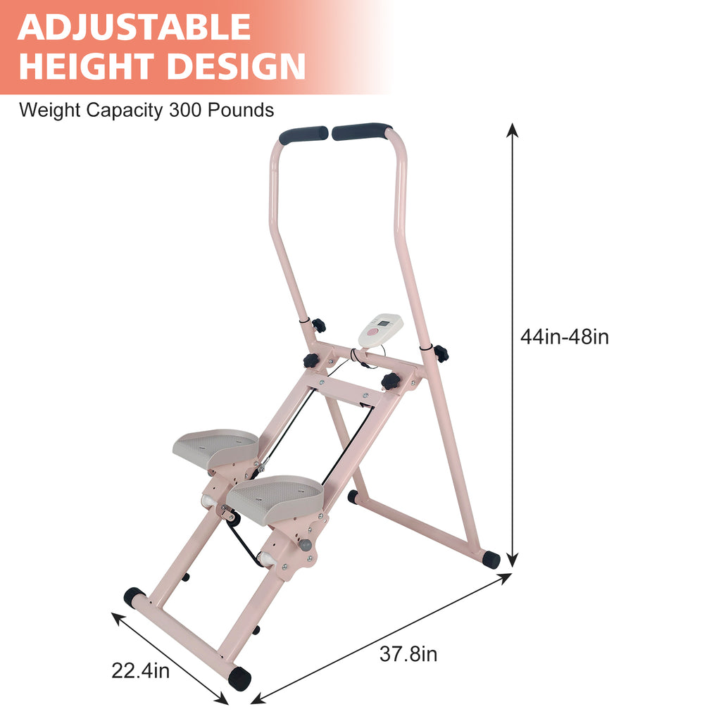 Stair Stepper Pliant Vertical Cardio Exercise Climber Stair-Master for Exercise at Home F