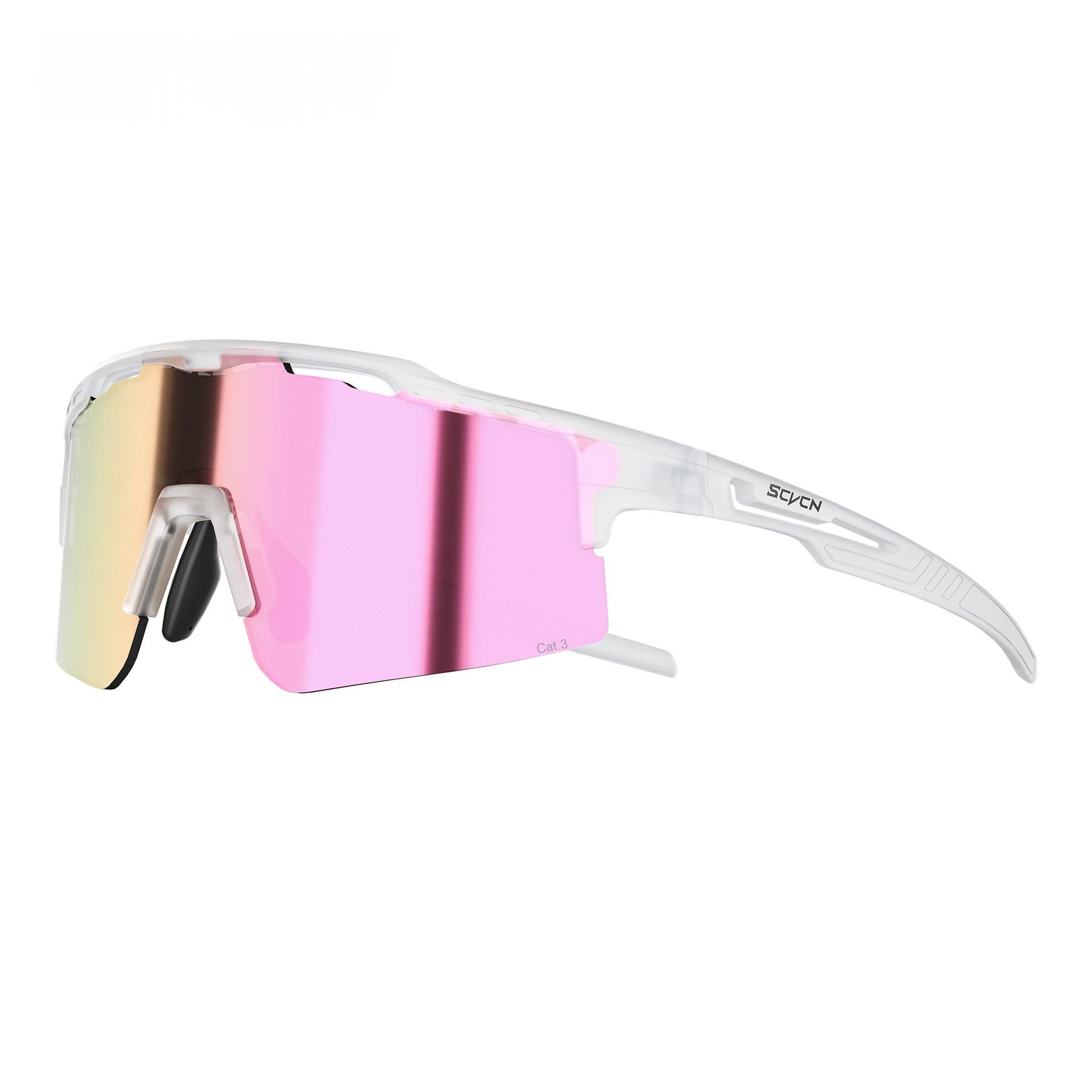 Saiweiyuan Lunettes de vélo de sport de plein air avec des lentilles changeantes de couleur