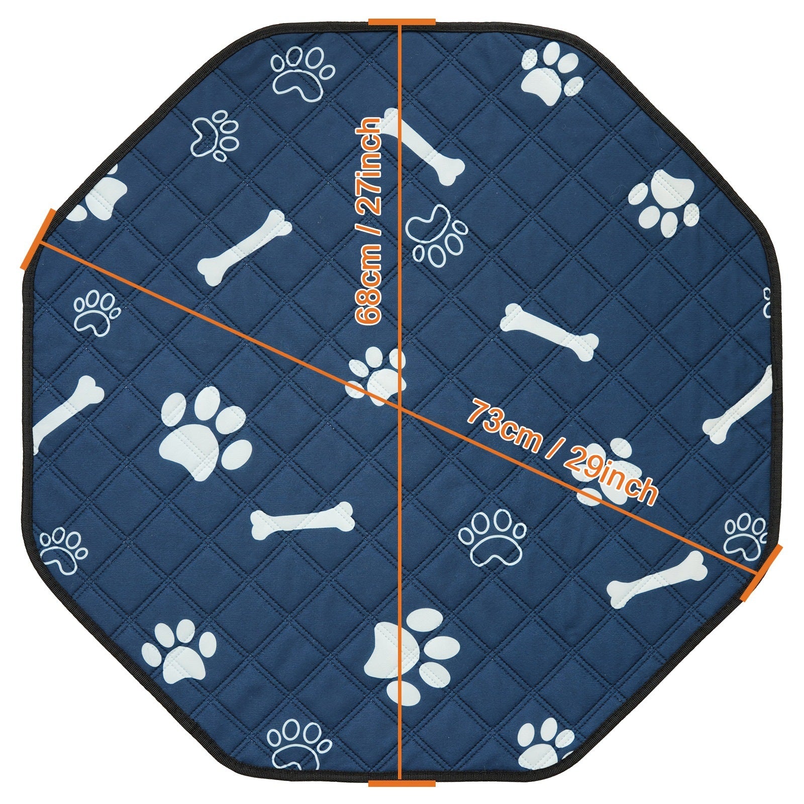 Pad de pot de chien octagonal lavable