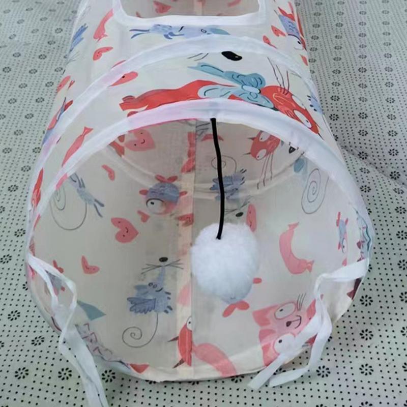 Tunnel de jeu de chat Pliage interactif Bunny Tent Tunnel de tente de chat pliable Tubes de tente portable Ind