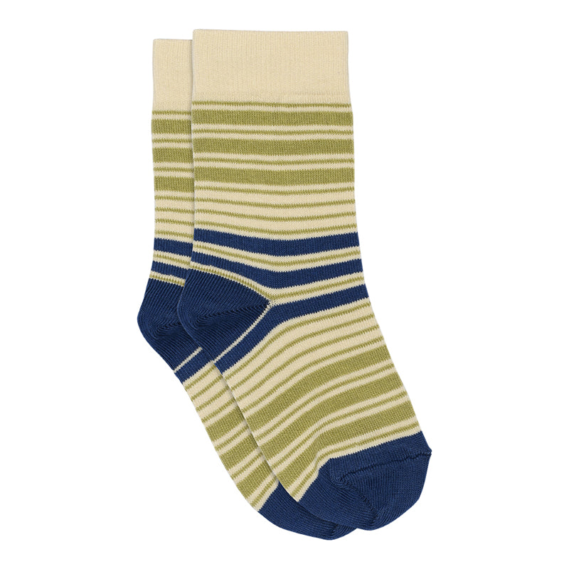 Chaussettes à cheville à mi-cuir rayées pour enfants pour garçons et filles