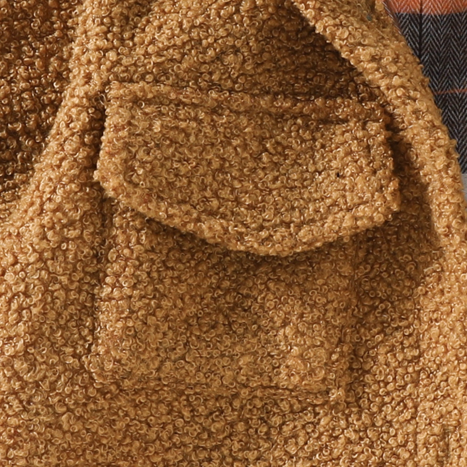 Manteau réversible en peluche d'automne