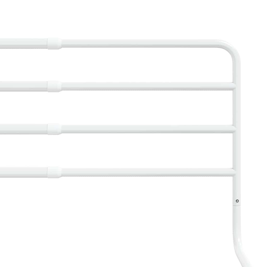 Garde de lit pour tout-petit Blanc (76-137) x 55 cm Fer