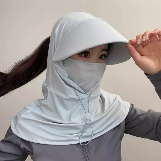 Masque de protection solaire pleine face Blocking UV Respirant Visage unique pour vélo