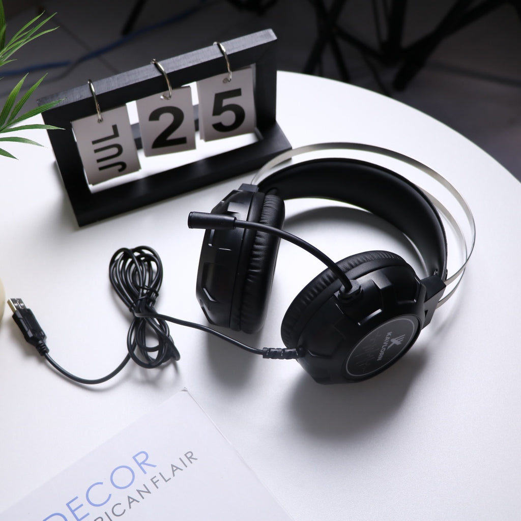 Casques sur-oreilles filaires pour ordinateur
