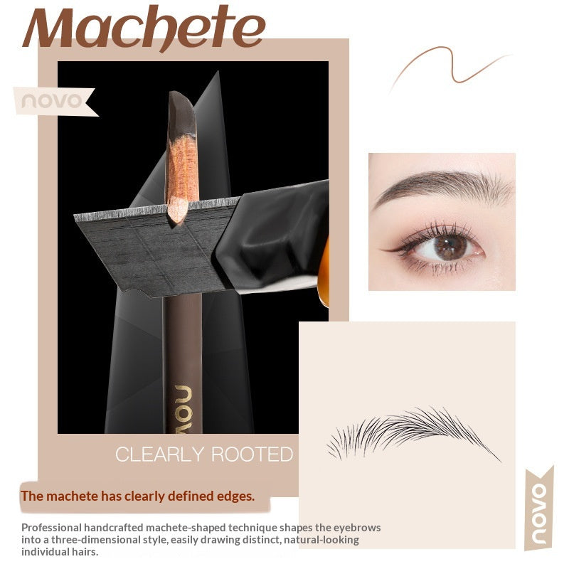 Pencil à sourcils à double extrémité à l'épreuve des boues de machette