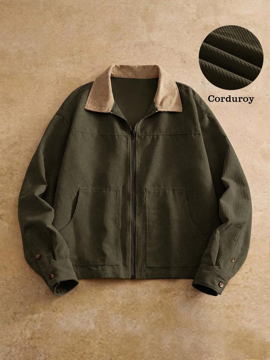 Veste casual modèle Lapel vintage style américain