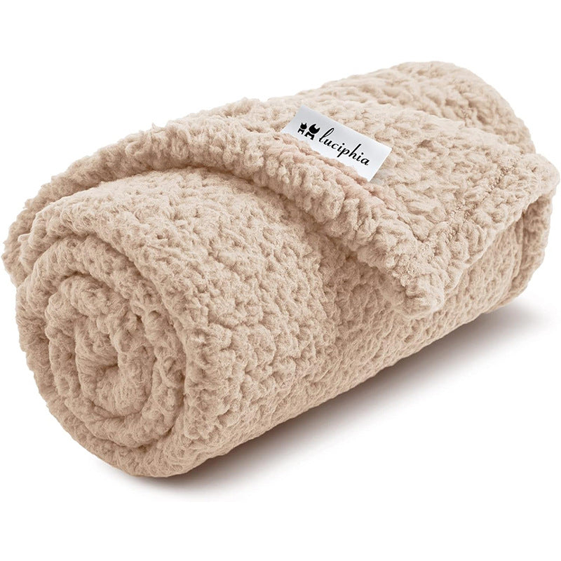 Shu coton velours animal couverture chien chaud cheveux