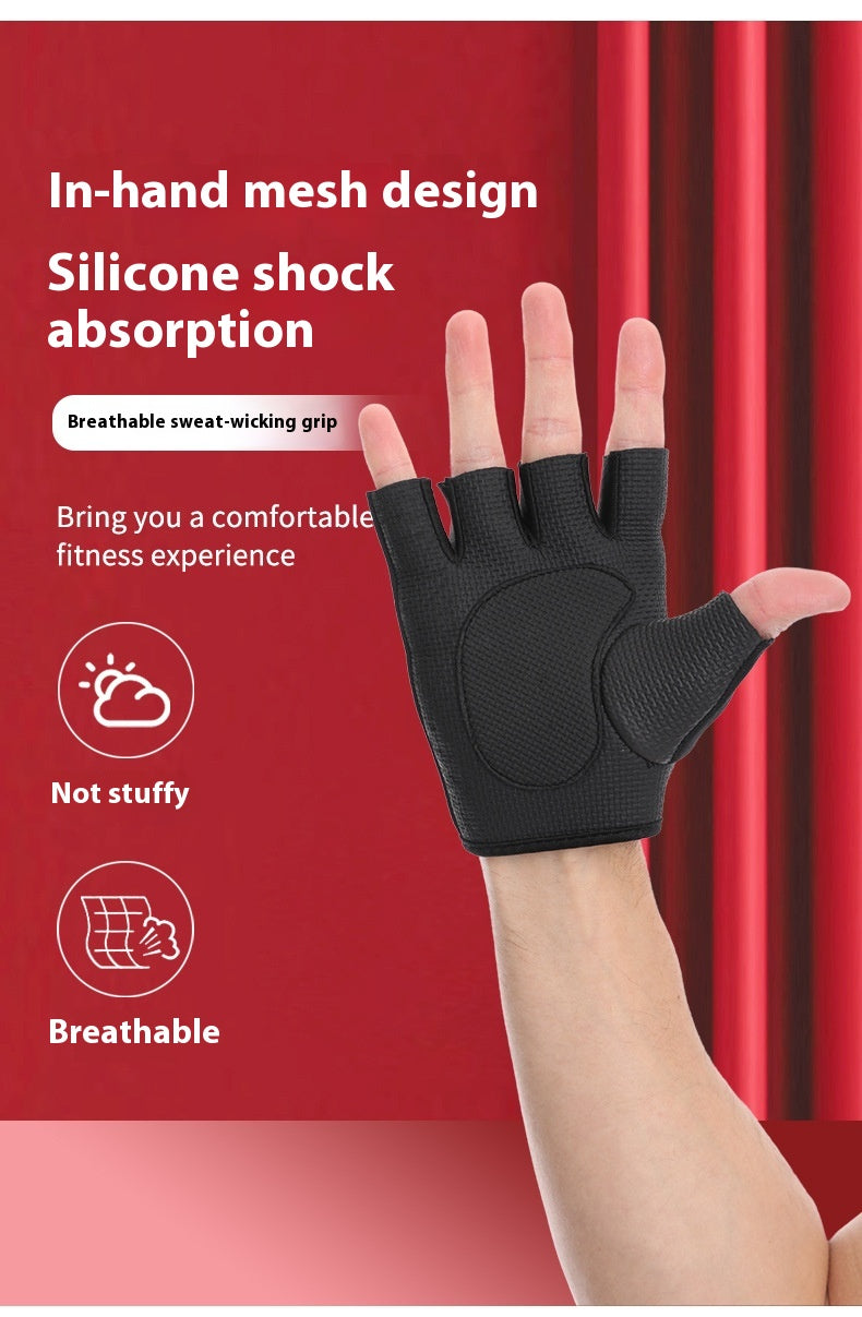 Gants de fitness à moitié doigts pour vélo sportif