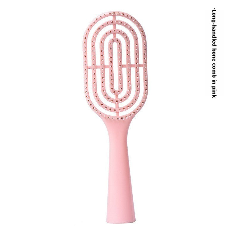 Peigne creuse portative rose-1