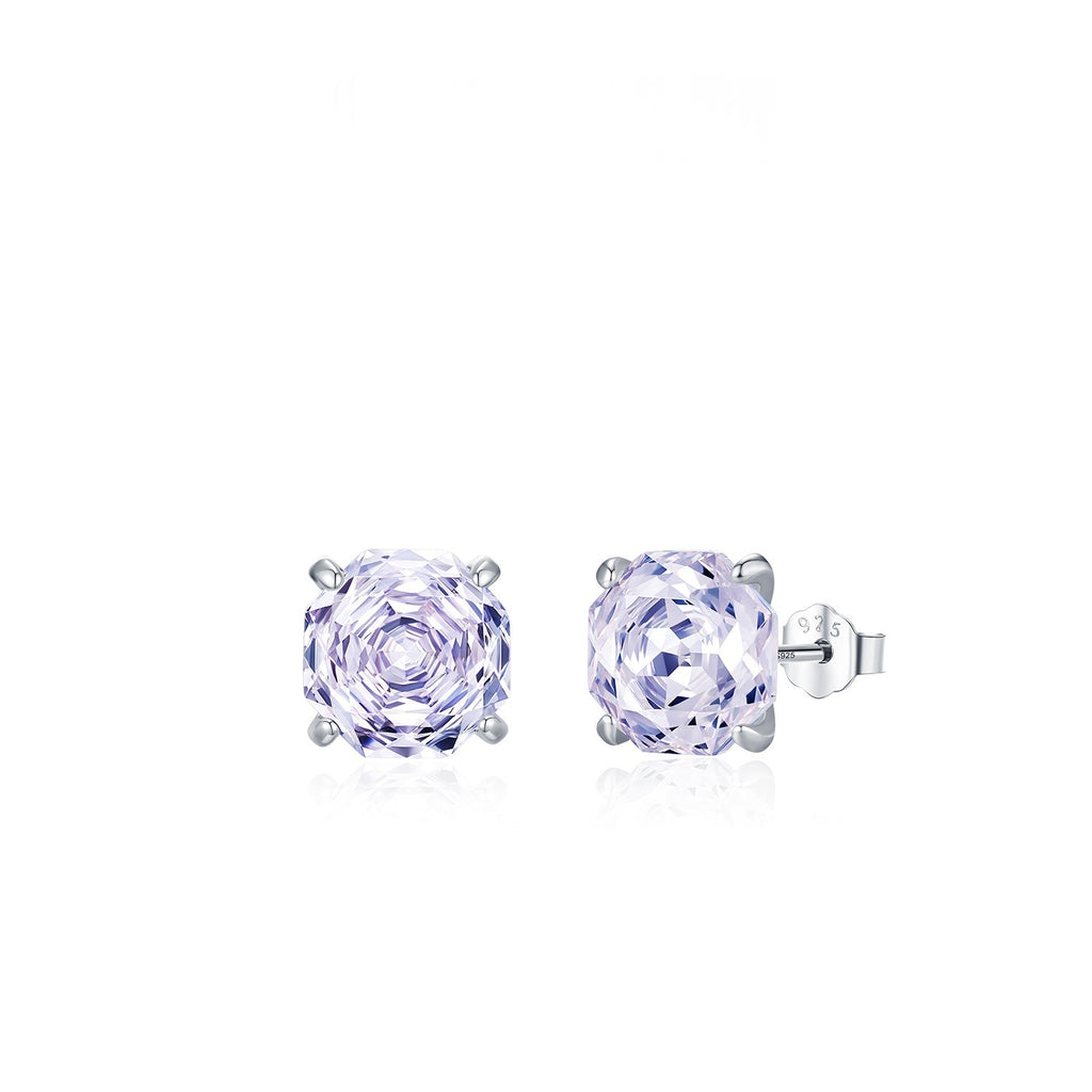 Boucles d'oreilles en diamant brillant taille rose Unisex Accessoire