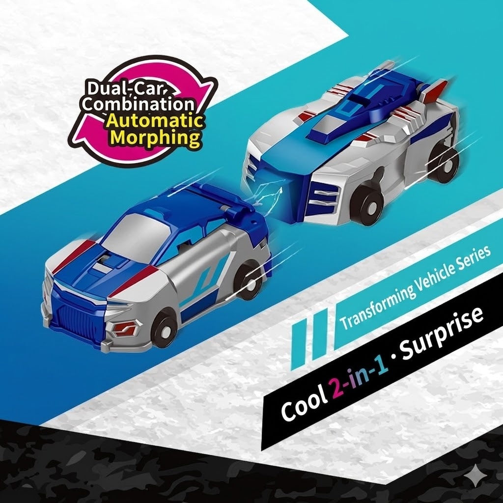 Treasure Car-Divine Toy Car Crash-and-Combine Transformer Robot Jouet Enfants