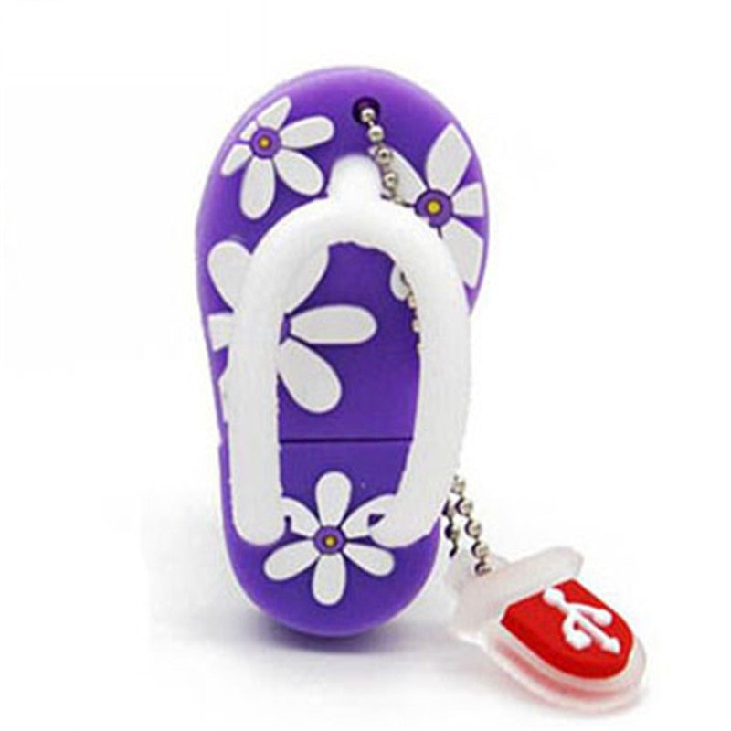 Cartoon Creative Beach Shoes U Disk Mode Mini personnalisation