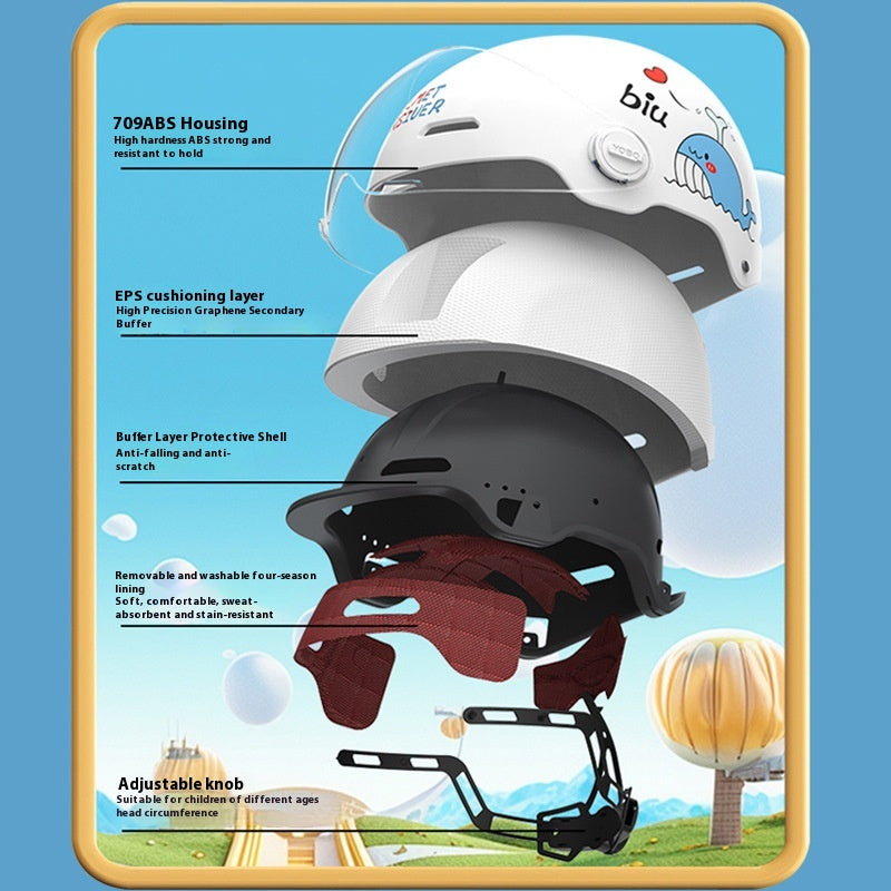 Casque de vélo électrique de skateboard respirant pour enfants