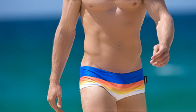 Mode Rainbow Slips de natation Boxer Natation Trunks