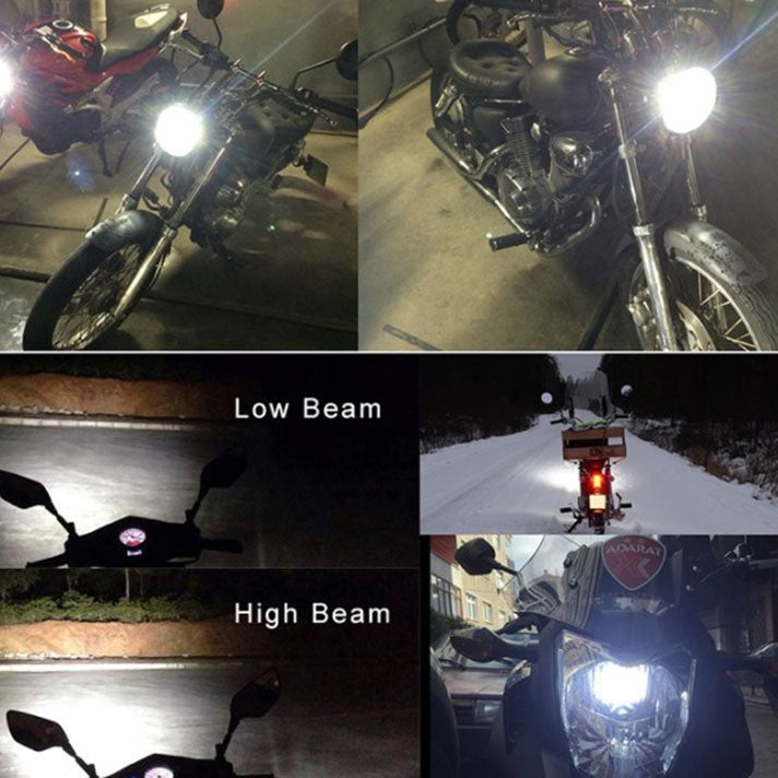 Led moto M4 double griffe H6 électrique véhicule lumières intégrées