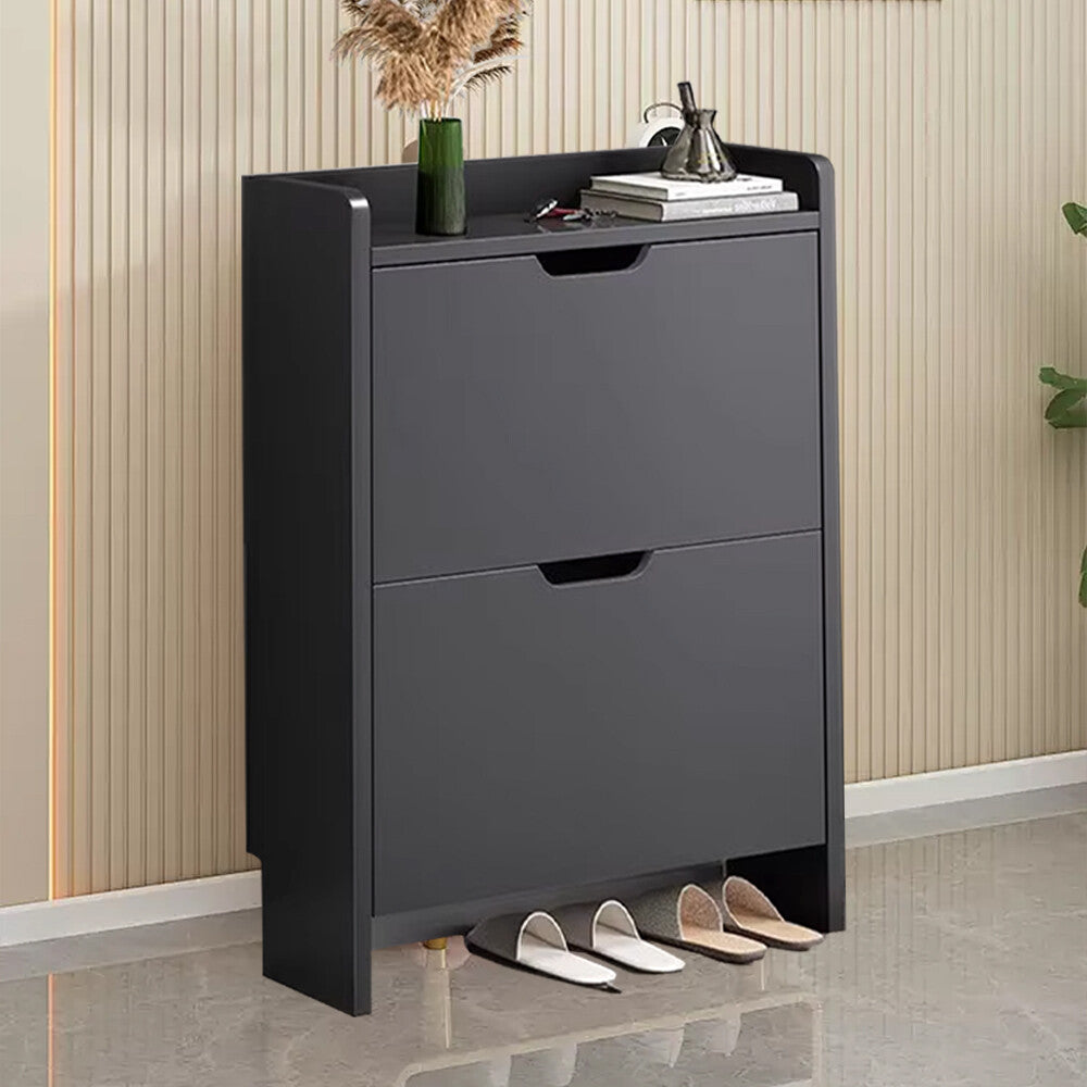 2 tiroirs chaussures rack chaussures rangement armoire en bois armoire organisateur support
