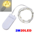 6 Pack 20 LEDs Batterie actionnée Mini LED fil de cuivre Chaîne Fée Lumières Partie 2m
