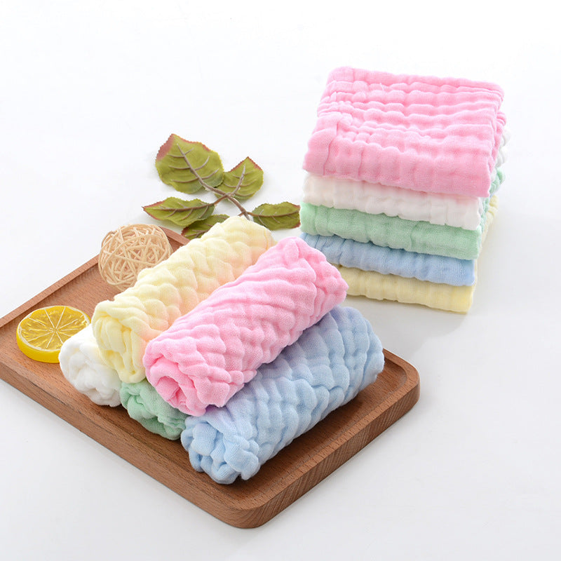 Serviette carrée Gauze Seersucker à six couches Infant Petite tour